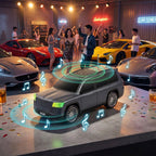 Rugged off-road SUV Bluetooth speaker with solar panel, FM radio and super bass, H@F GU-168 man cave decor.