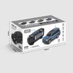 Green off-road SUV Bluetooth speaker with solar panel, H@F GU-168, rugged portable wireless audio with FM radio.