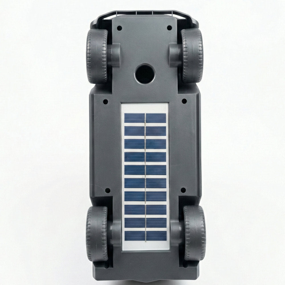 Rugged green Jeep-style Bluetooth speaker with solar charging, H@F GU-188 portable outdoor stereo with super bass