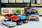 Classic Mustang GT car replica Bluetooth speaker with LED lights, WSTER WS-1967, retro desk setup accessory.