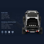 Rugged monster truck Bluetooth speaker with LED lights and engine sound, WSTER WS-X65, man cave desk decor.