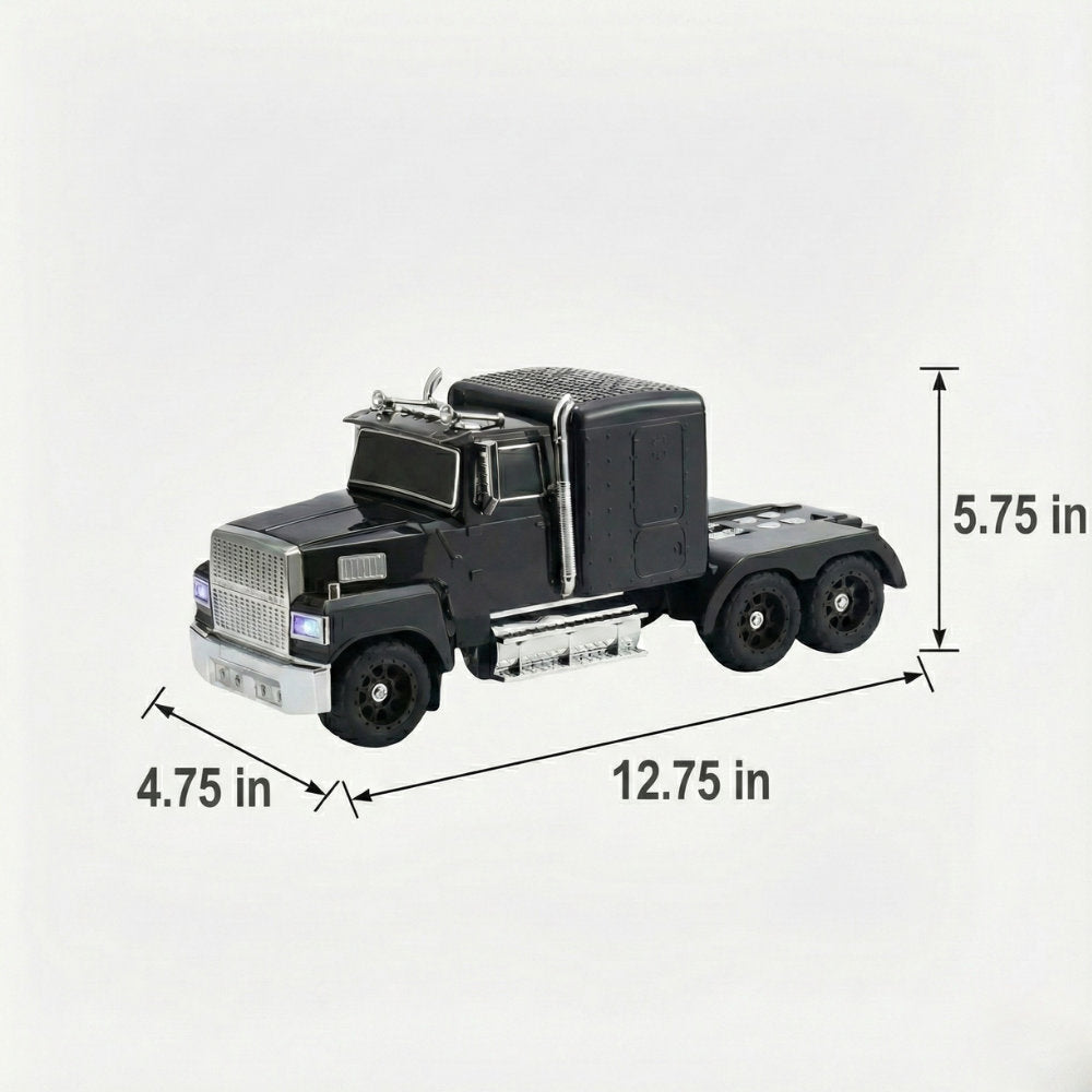 WSTER WS-570 semi truck Bluetooth speaker with LED lights, loud portable wireless audio and FM radio.