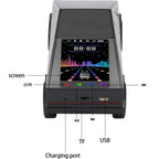 Cybertruck-style car Bluetooth speaker with LED lights and display, WSTER WS-580, loud bass desk accessory.