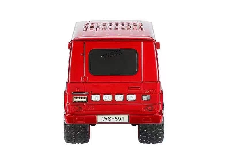 Rugged SUV off-road Bluetooth wireless speaker with LED lights, WSTER WS-591, compact desk setup accessory.