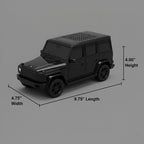 Rugged off-road SUV Bluetooth wireless speaker with LED lights, WSTER WS-591, compact desk setup accessory.