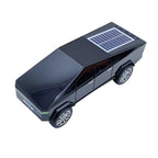 Black cybercar Bluetooth speaker with solar charging, LED lights and FM radio, WSTER WS-699 desk decor.