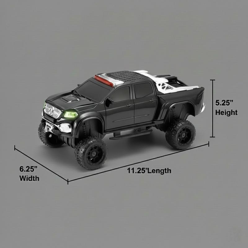 WSTER WS-X65 monster truck Bluetooth speaker with LED headlights, engine sound, FM/TF/USB portable desk decor.